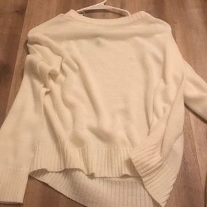white sweater
